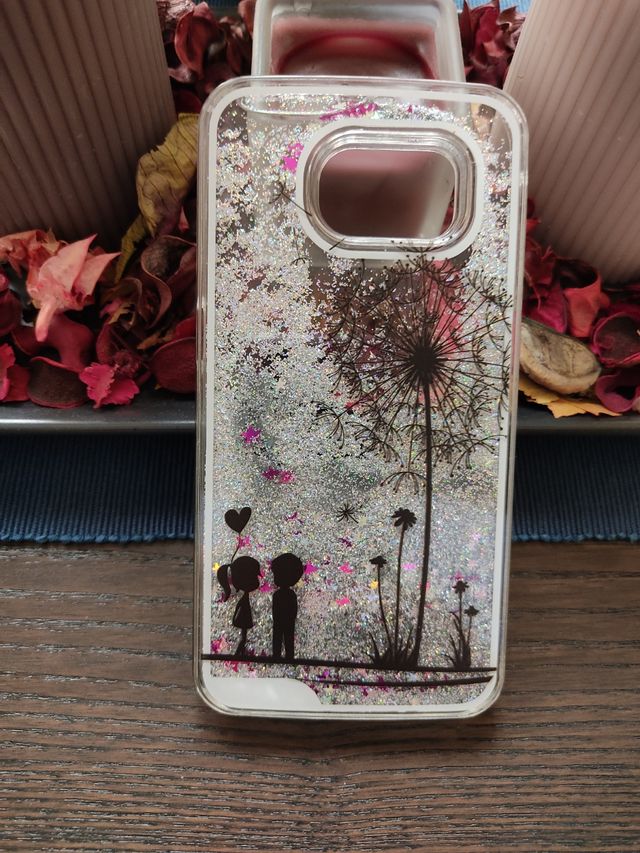 Funda con purpurina Samsung Galaxy S4 Mini.