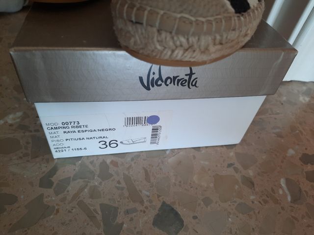 Espardeñas Vidorreta num 36 Nuevas