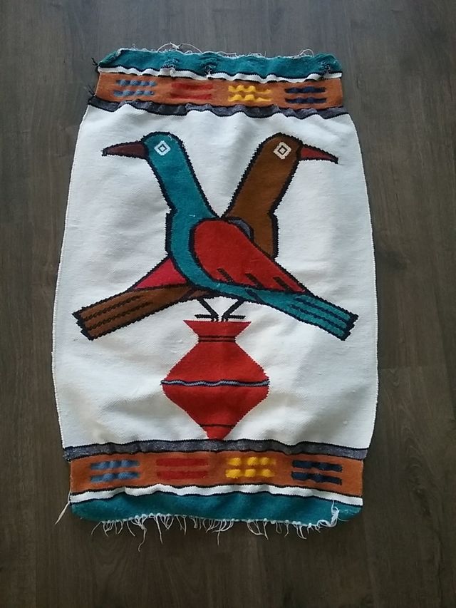 jarapa o tapiz colombiano. de algodón. medidas: 90