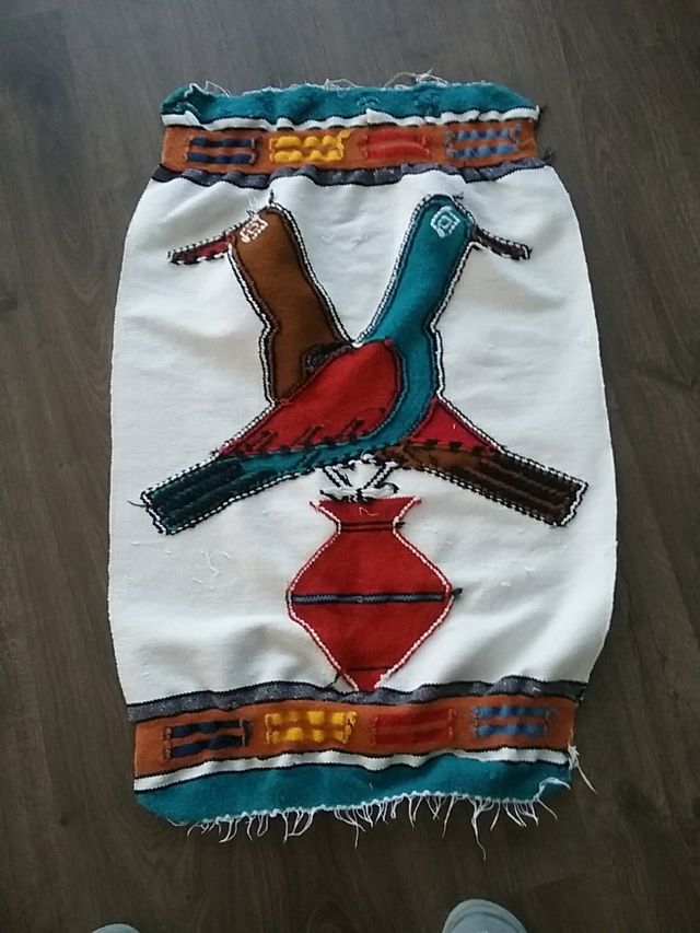 jarapa o tapiz colombiano. de algodón. medidas: 90