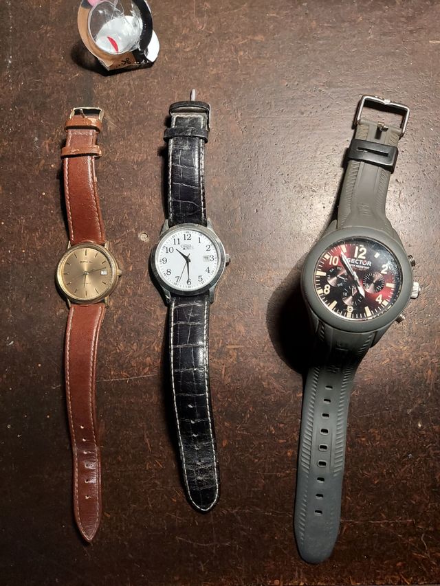 Tre orologi da polso