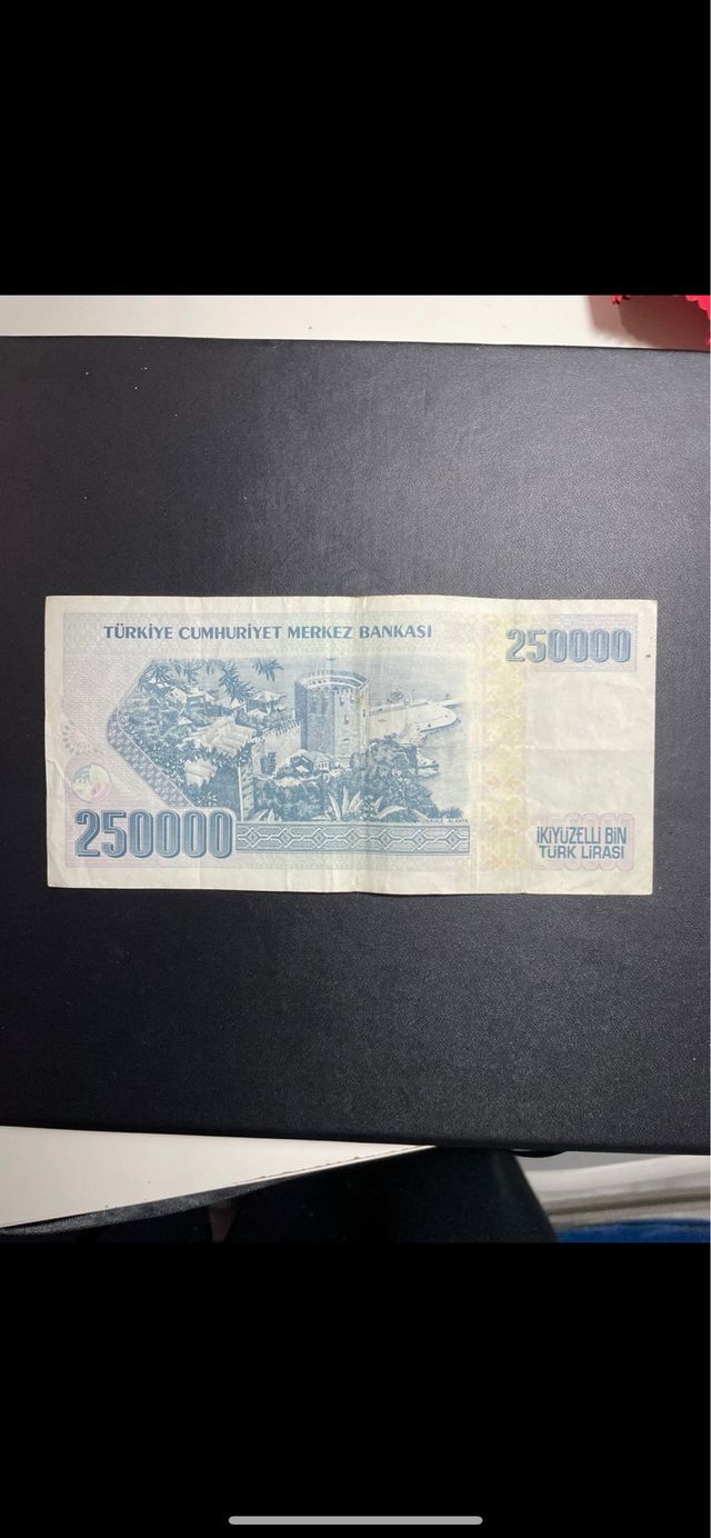250000 billete de lira turca