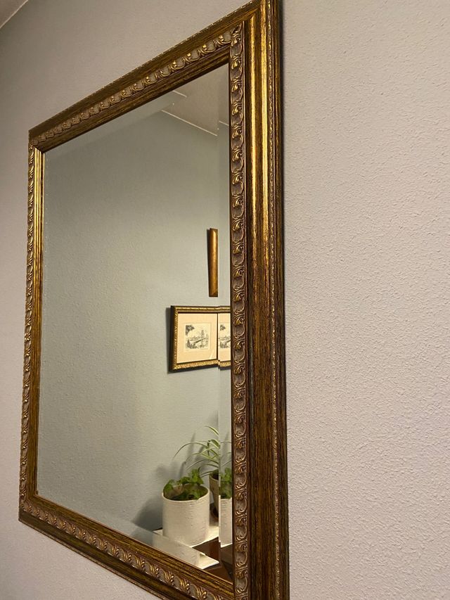 Espejo madera tallada