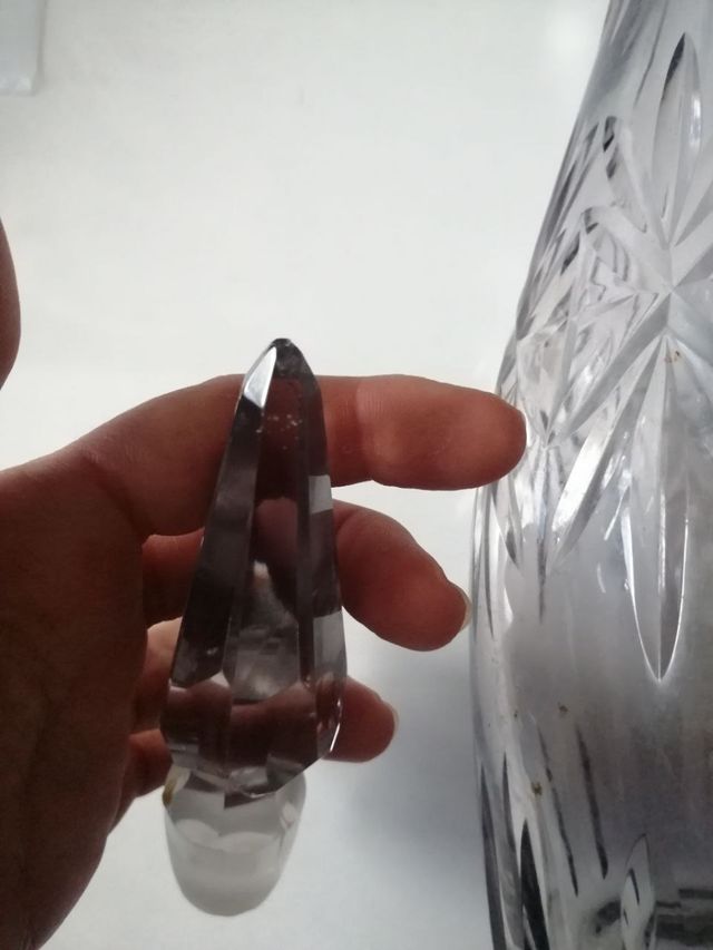 Botella cristal de bohemia. Antigua