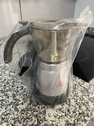 Cafetera eléctrica Moka duradera, cafetera eléctrica de gran capacidad,  accesorio de café para el hogar, 220V, enchufe europeo, 300ML|Cafeteras| -  AliExpress