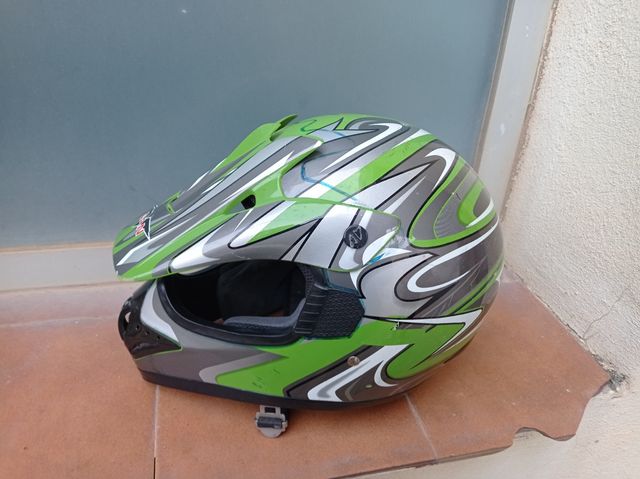 casco de motocross como nuevo