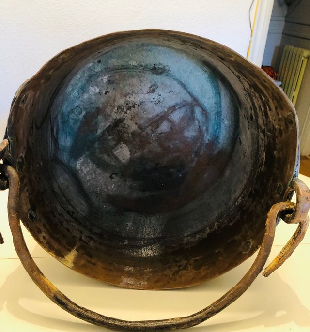 Caldero cobre antiguo