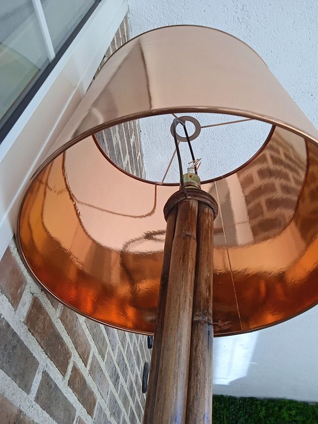 Pantallas lampara techo doradas y plateadas