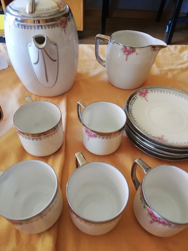 Juego café porcelana