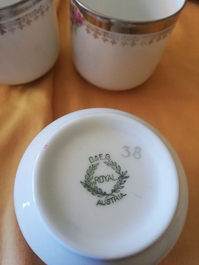 Juego café porcelana