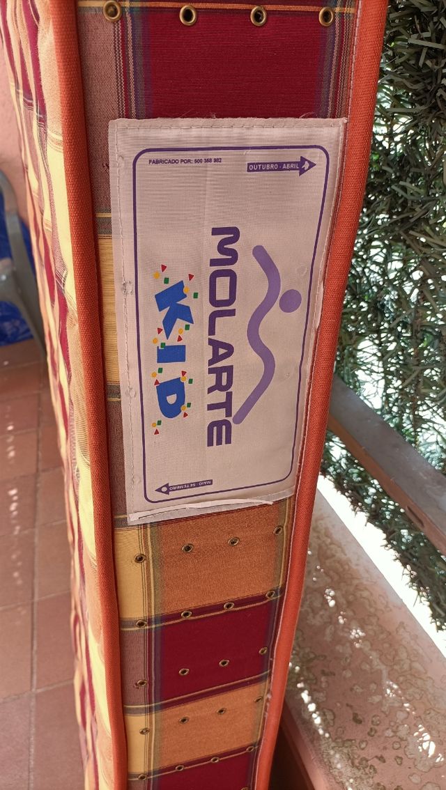 colchón infantil 80 x 190 x 15