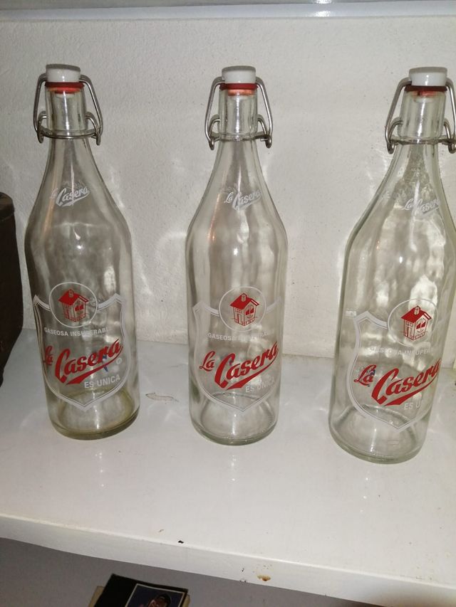 vendo botellas cristal de la casera