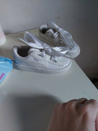 Zapatillas Puma Cali Star AC Bebe Blanca | Solo Urbano