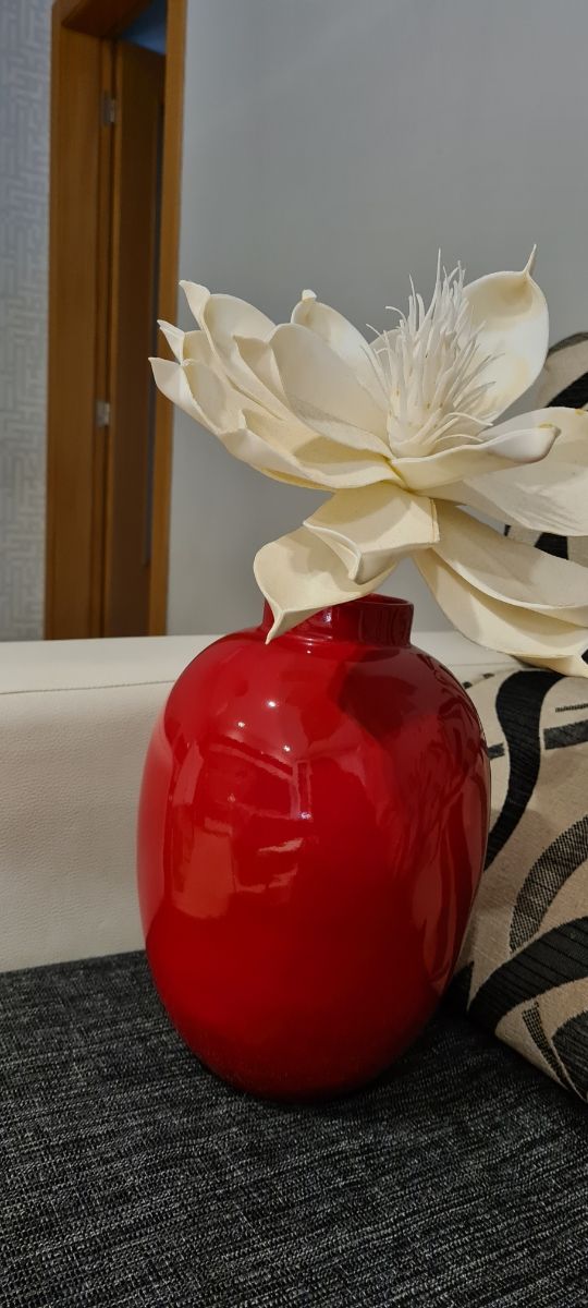 Jarrón rojo 30 altura