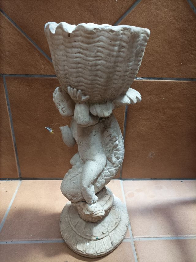 45 Cm Estatua/Escultura Macetero