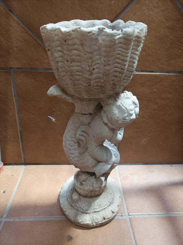 45 Cm Estatua/Escultura Macetero