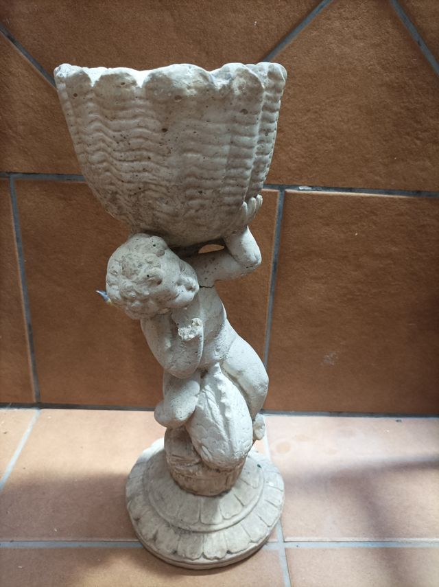 45 Cm Estatua/Escultura Macetero