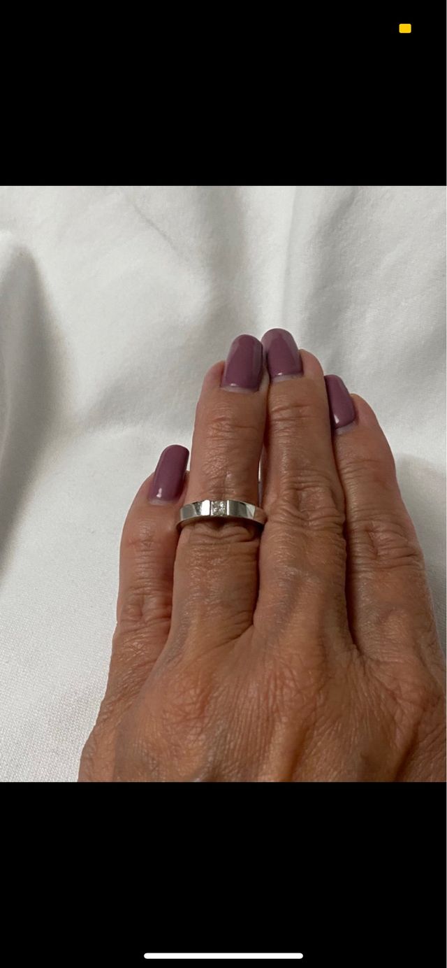 Anillo Cartier solitario oro blanco