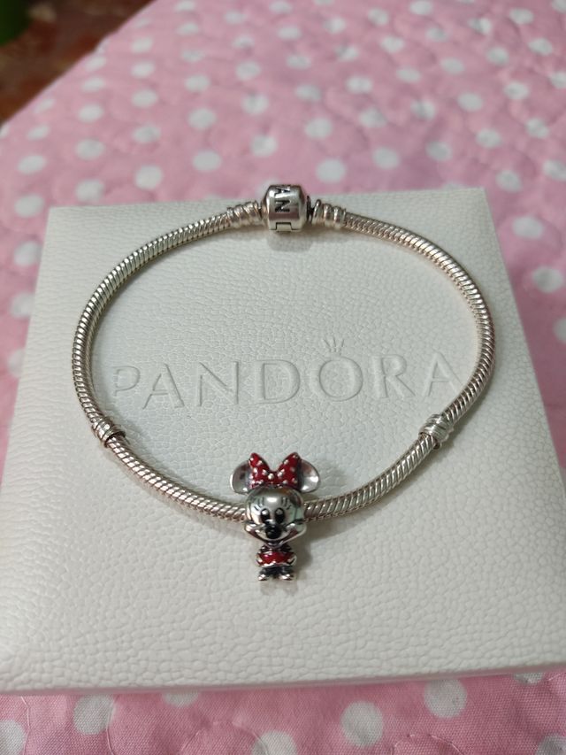 Charm Minnie Mouse Disney Plata Nuevo