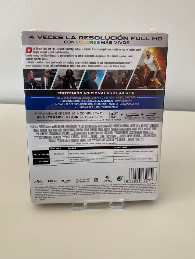 Fast and furious 9 Steelbook 4k