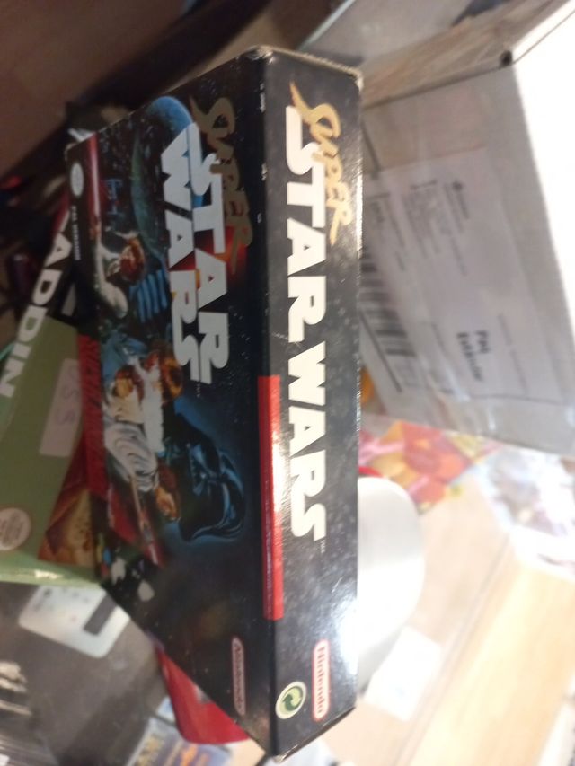 Caja de juego súper star wars snes