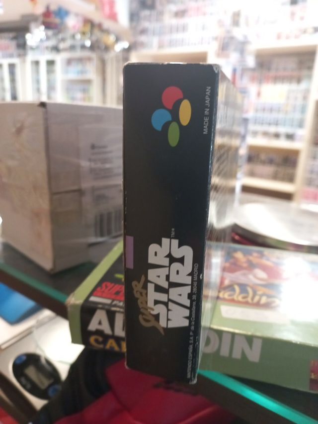 Caja de juego súper star wars snes
