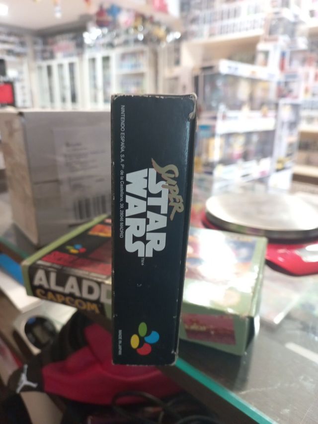 Caja de juego súper star wars snes