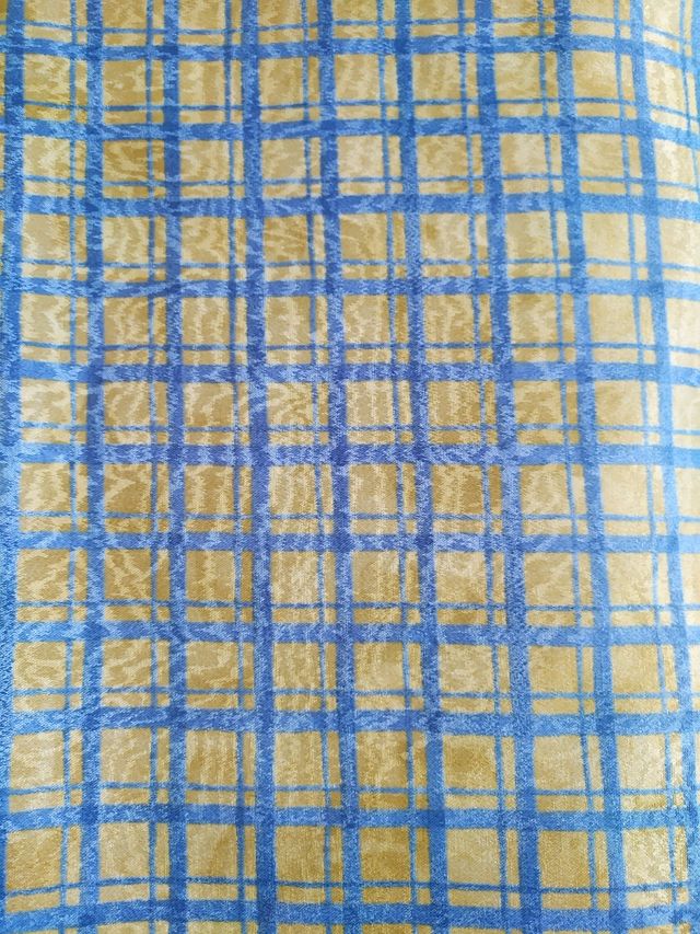 1 CORTE TELA ESTAMPADA CUADROS 2,90 X 2,78