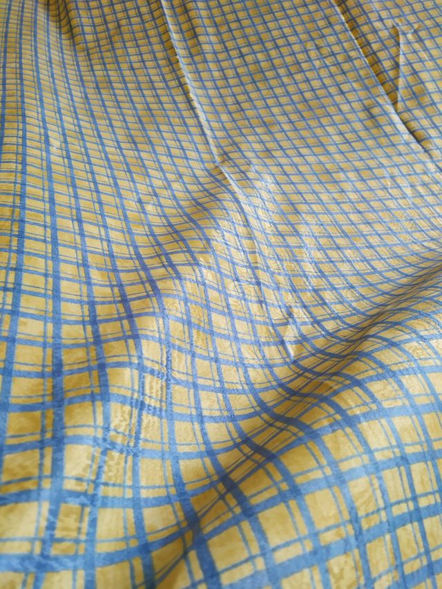 1 CORTE TELA ESTAMPADA CUADROS 2,90 X 2,78