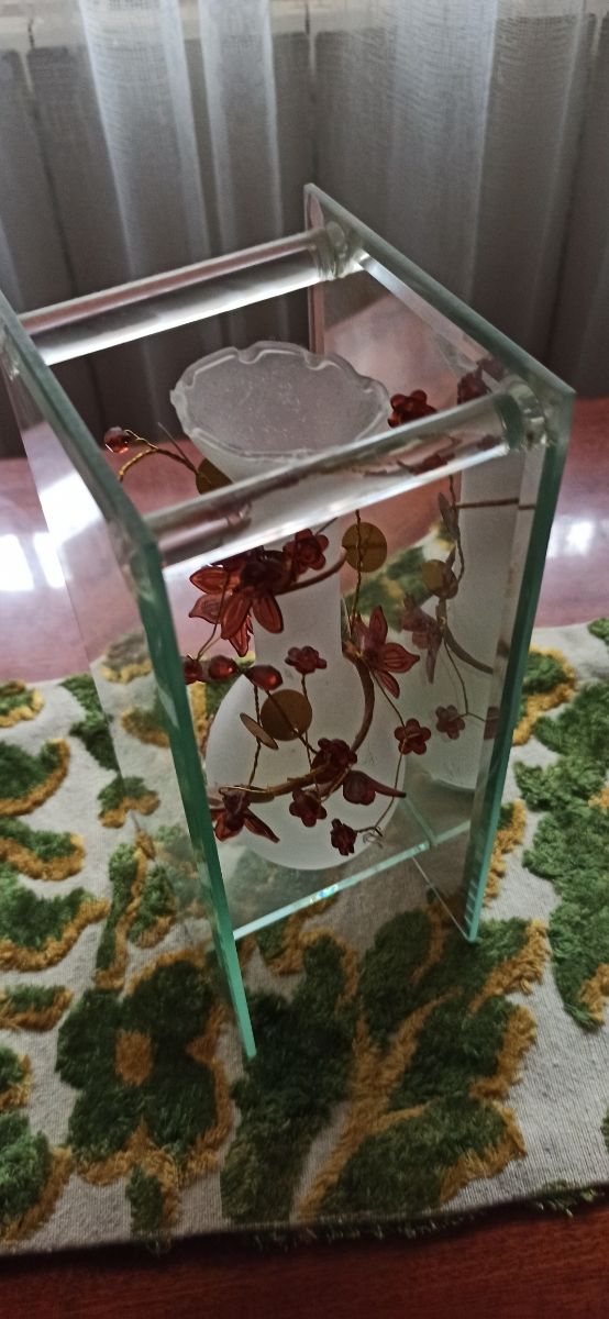 Jarrón decorativo cristal