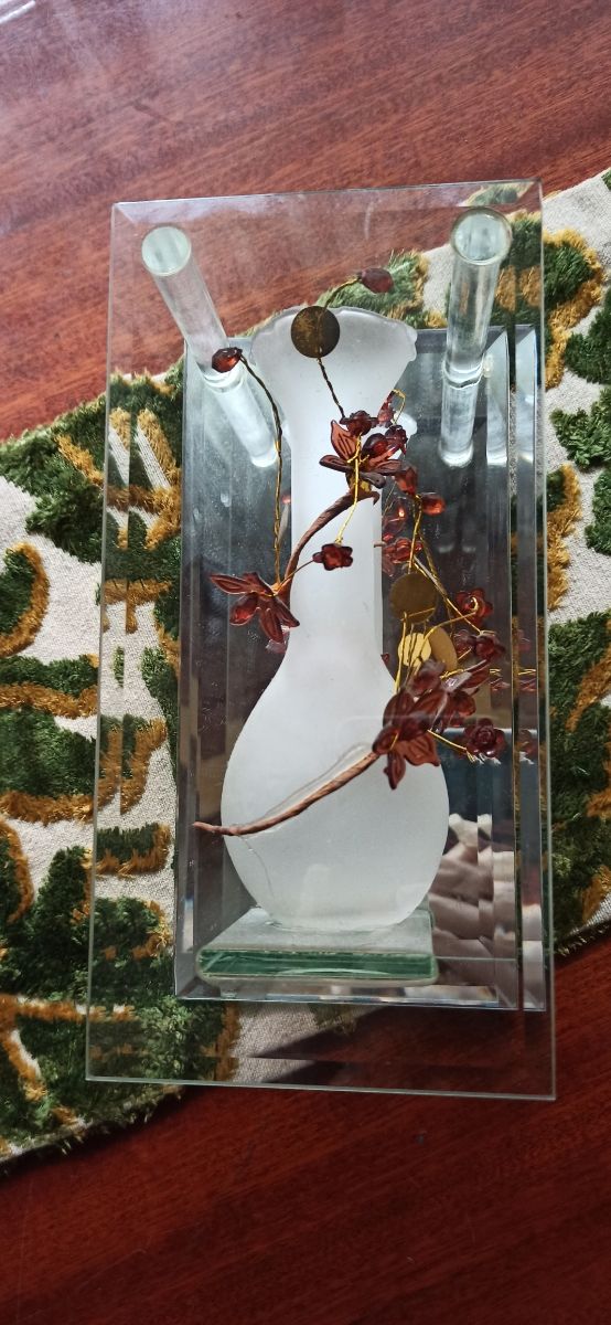 Jarrón decorativo cristal