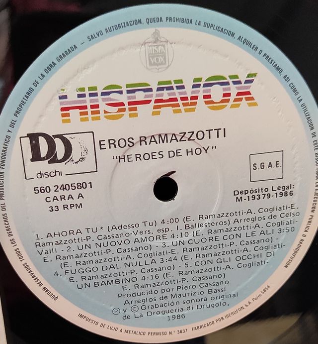 LOTE EROS RAMAZZOTTI