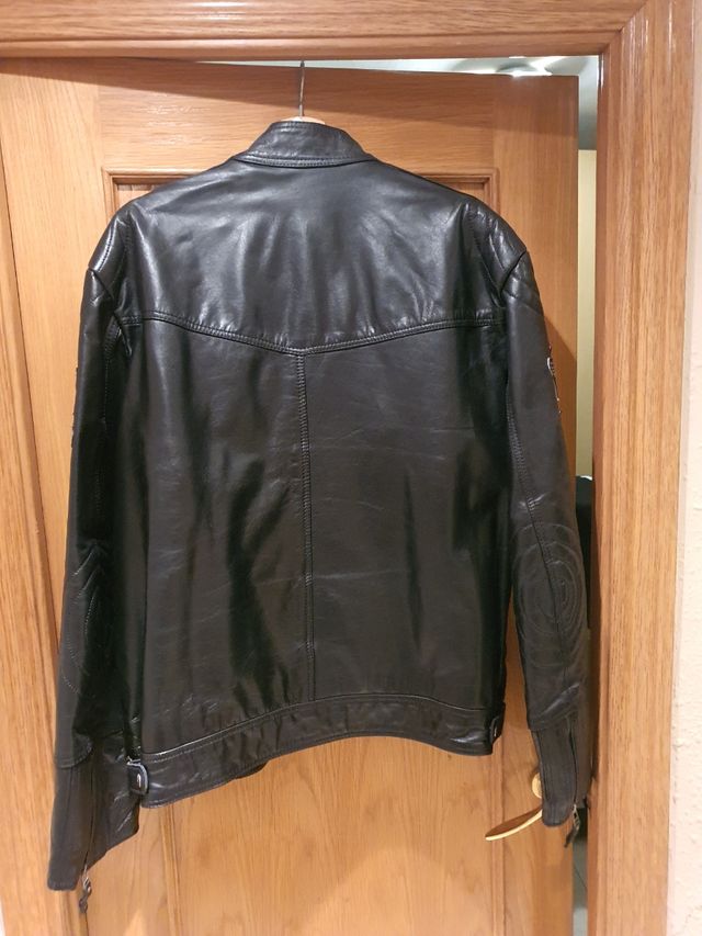 Chaqueta cuero hombre