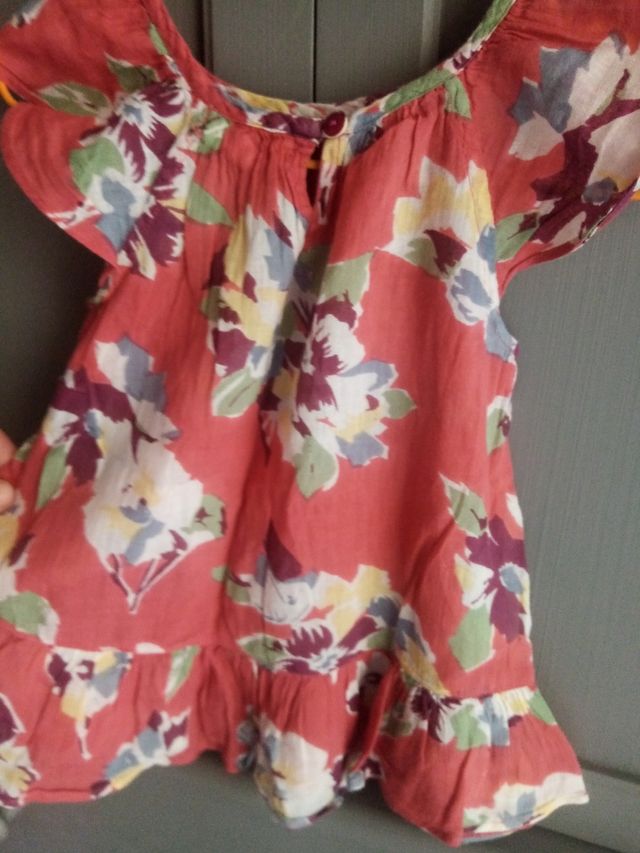 Vestido estampado flores