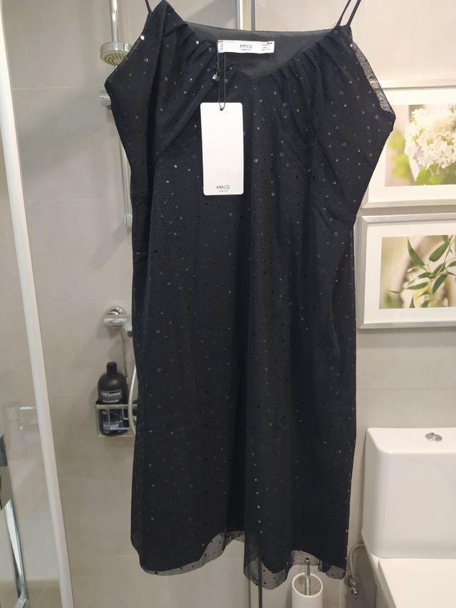 vestido plumeti mango S. Nuevo