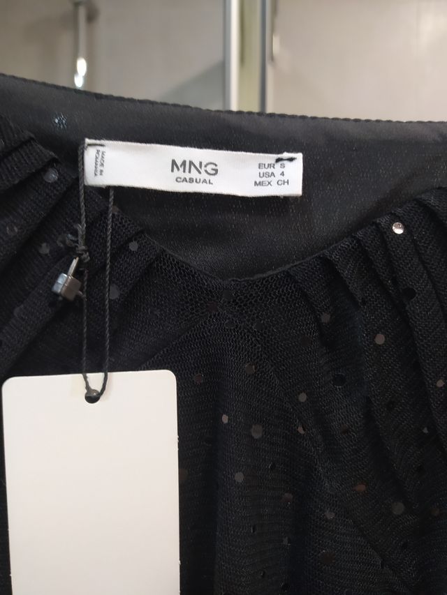 vestido plumeti mango S. Nuevo