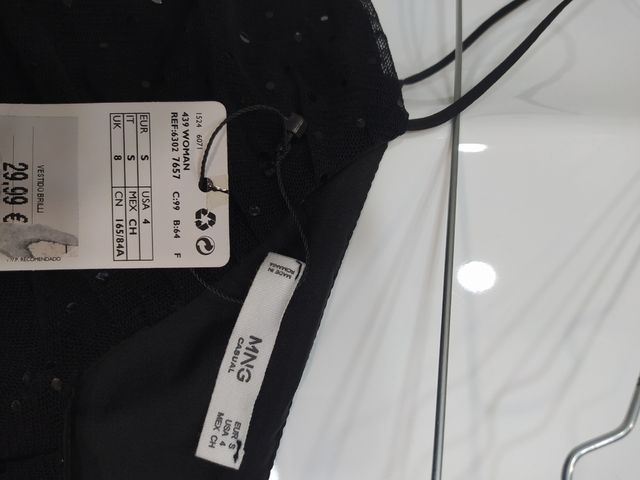 vestido plumeti mango S. Nuevo