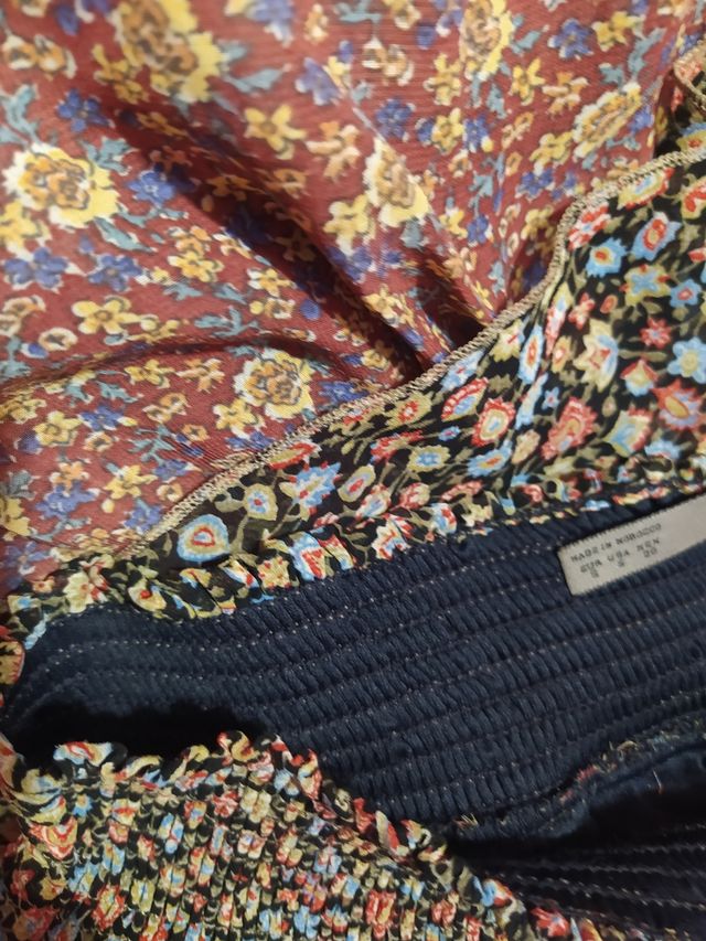 minifalda de volantes de Zara(Vintage)