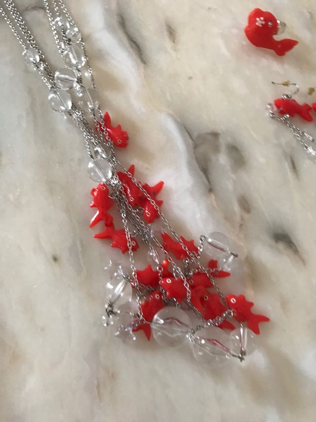 Collar , pendientes y anillo N2