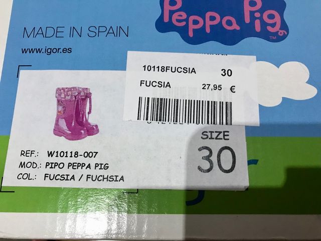 Botas de agua como nuevas núm 30