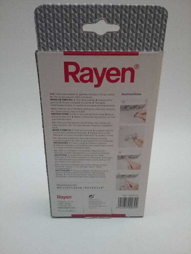 Tendedero cuerdas pared de Rayen