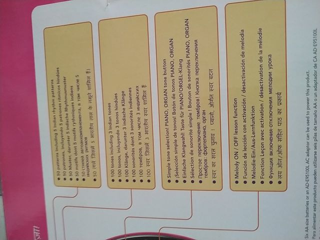 mini teclado Casio SA_78