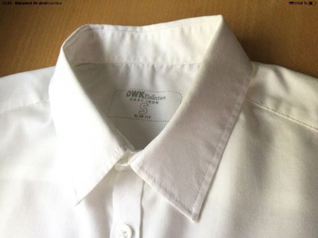 Camisa blanca chico OWK Collection, talla S