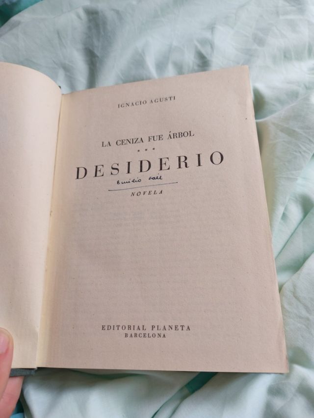 La ceniza fue Árbol / Desiderio