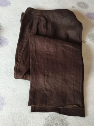 Pantalón lino t-46 El Corte Inglés de segunda mano por 5 EUR en Albal en  WALLAPOP