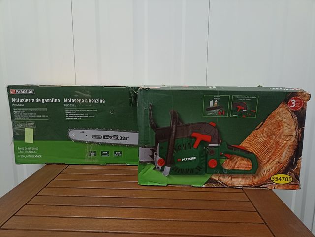 motosierra gasolina parkside