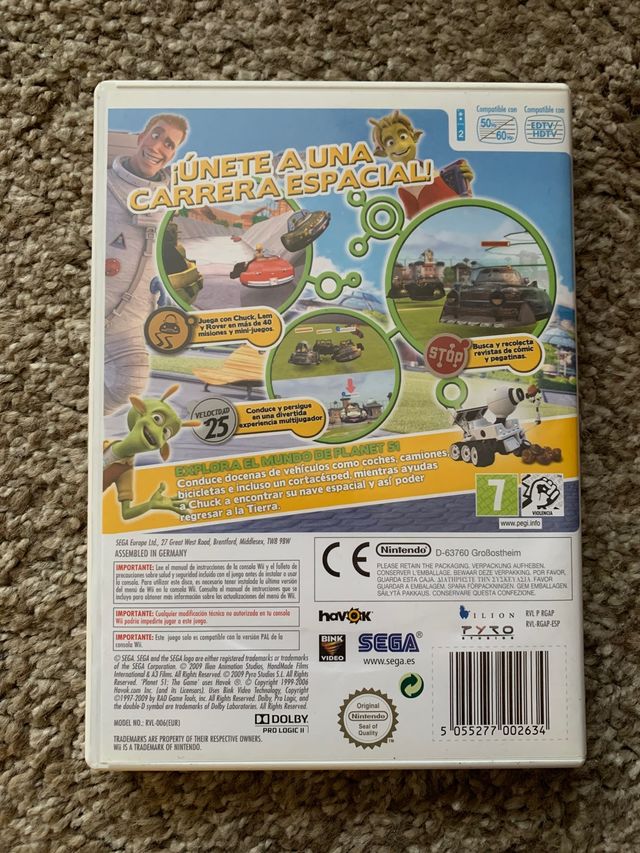 Videojuego de Wii Planet 51