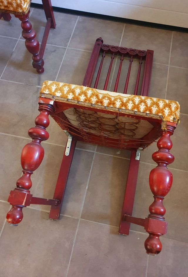 Sillas antiguas de respaldo alto para testaurar