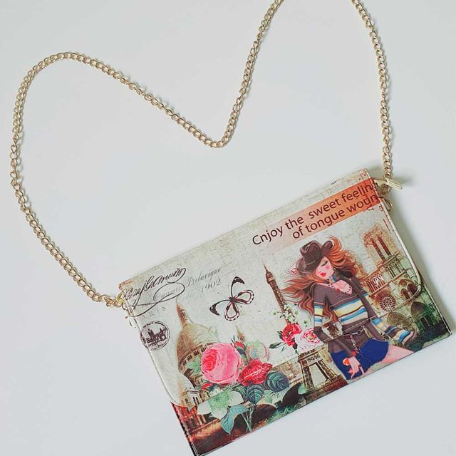 Bolso De Mano Con Cadena