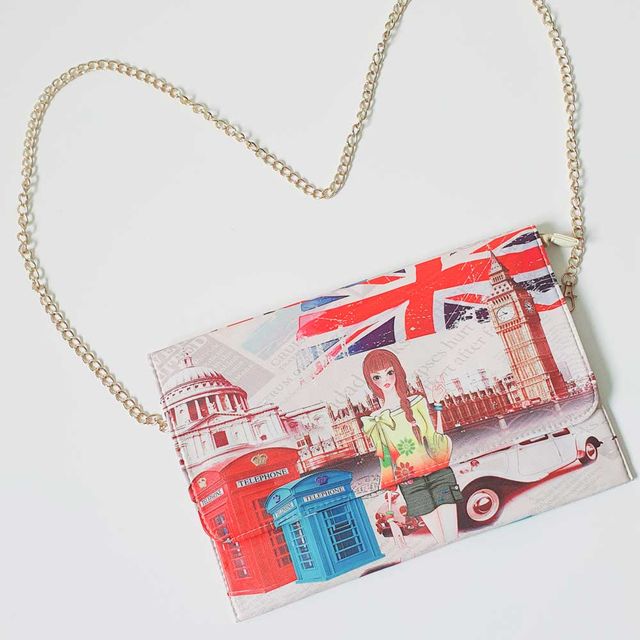 Bolso De Mano Con Cadena